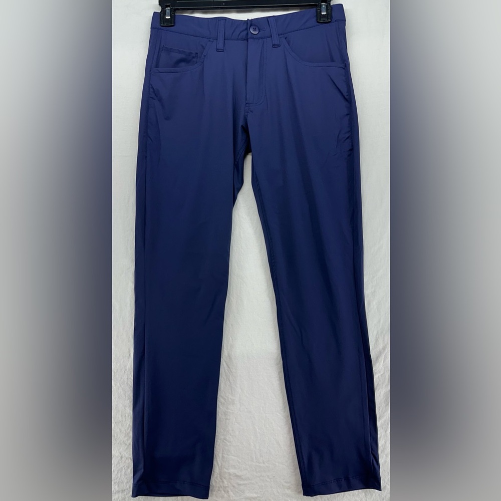 Grayson & Dunn Mens 30x30 Pants Navy Blue Chino‎ Golf Stretch Performance